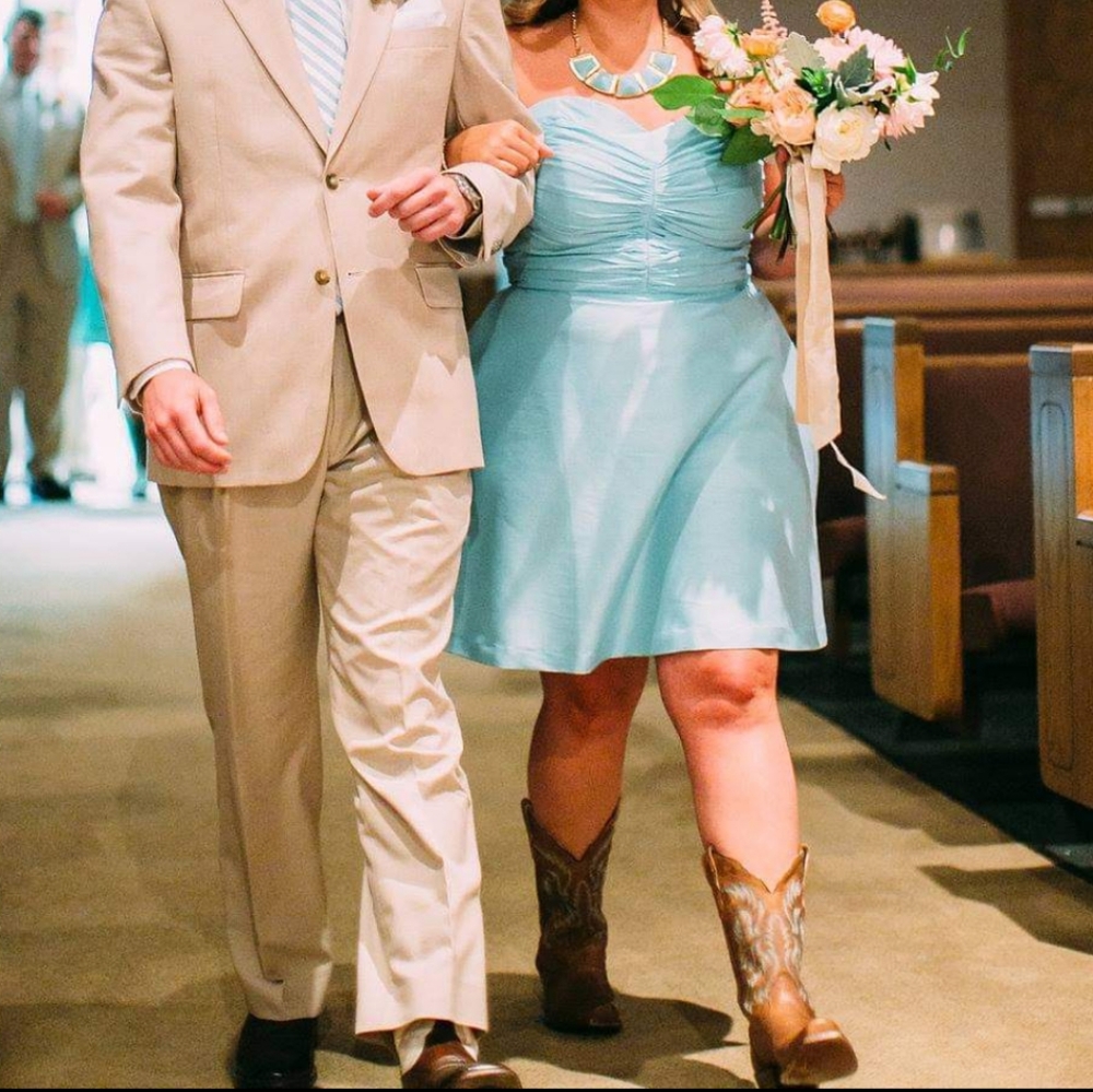 Strapless Bridesmaid Dress with Pockets